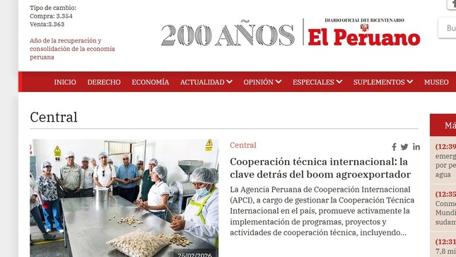 Informe sobre la Cooperación Técnica internacional