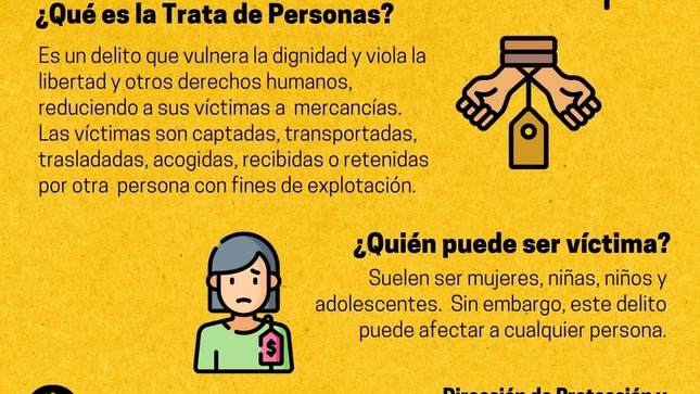 Material gráfico para hacer frente a la trata de personas 2