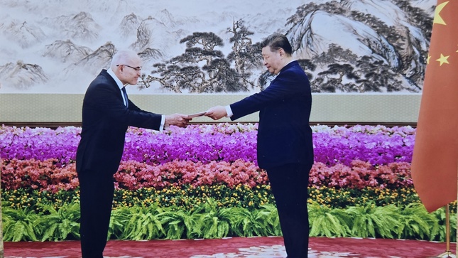 Presentación de Cartas Credenciales del Embajador del Perú en la República Popular China