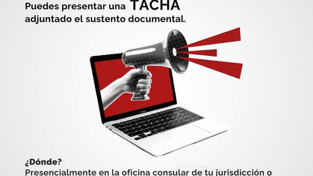 Tachas a miembros de mesa
