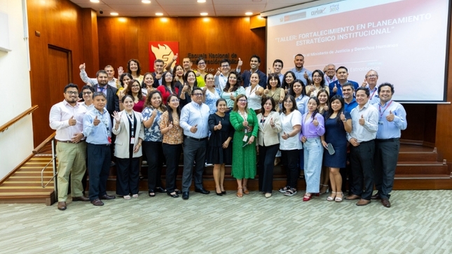 Taller especializado de formulación y actualización de nstrumentos de Planeamiento Institucional dirigido al MINJUSDH