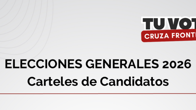 Banner. Elecciones Generales 2026 - Carteles de Candidatos