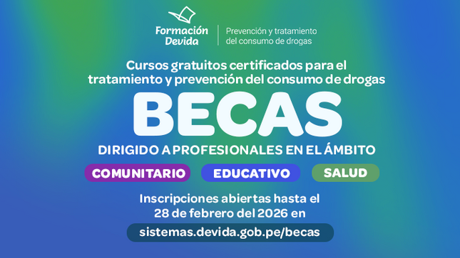 Cursos del Programa de Formación Devida