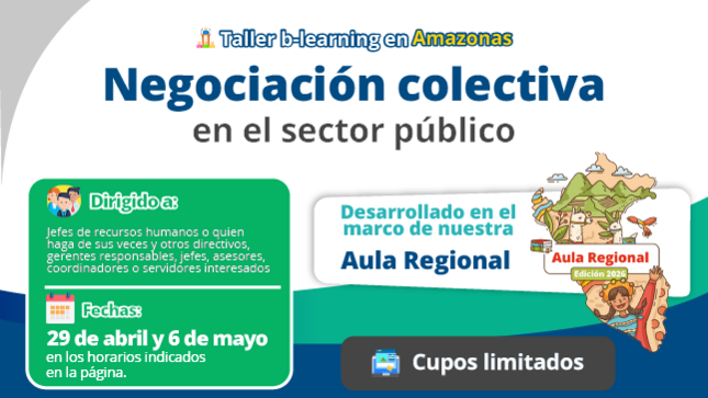 Imagen AMAZONAS: Taller B-Learning: Negociación colectiva en el sector público
