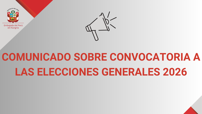 Comunicado sobre convocatoria a las Elecciones Generales 2026
