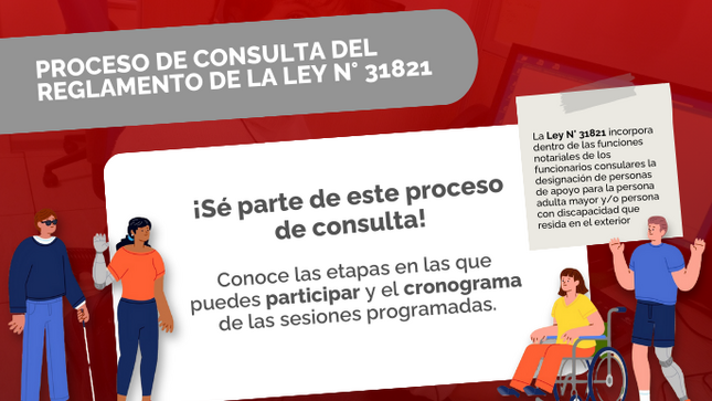 Imagen principal de la campaña denominada "Proyecto de reglamento de la Ley N° 31821".