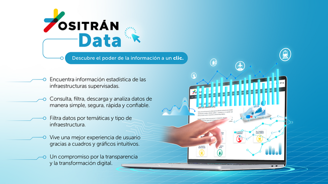 Banner de la Campaña Ositrán Data y eslogan Tu portal de datos abiertos del Ositrán