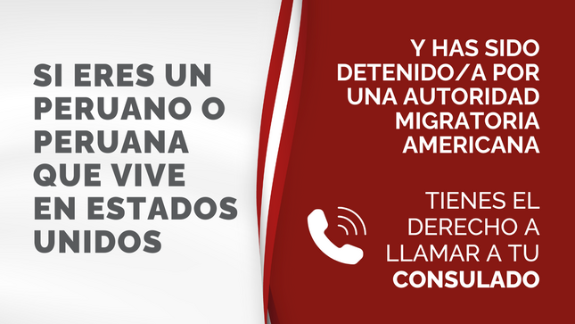 Contacta a tu consulado ante una detención.
