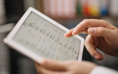 Digital-tablet-with-data-technology-collection