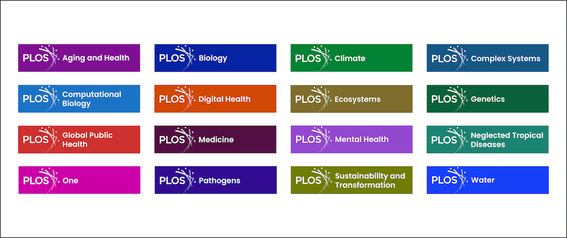 PLOS journals logos
